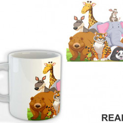 Animals Standing On The Grass - Životinje - Šolja