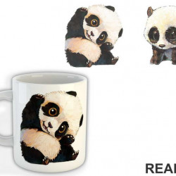 Two Happy Pandas - Životinje - Šolja