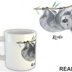 Koala Hanging On A Branch - Životinje - Šolja