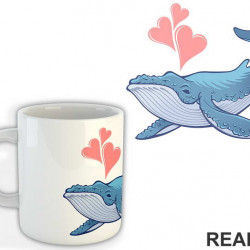 Whale In Love - Životinje - Šolja Whale In Love - Životinje - Šolja