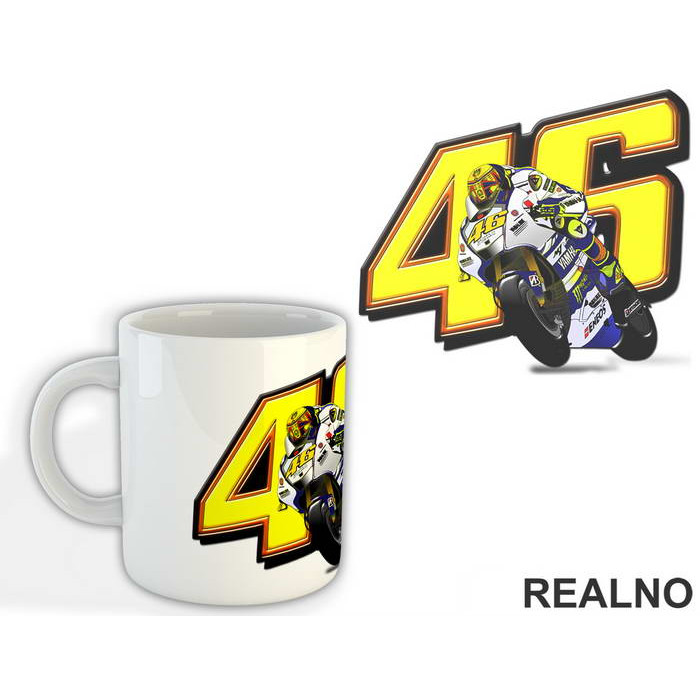 Number And Motor - Rossi - 46 - MotoGP - Sport - Šolja