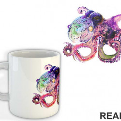 Octopus Watercolor Painting - Životinje - Šolja Octopus Watercolor Painting - Životinje - Šolja