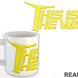 This Is The Way Helmet Outline - Mandalorian - Star Wars - Šolja