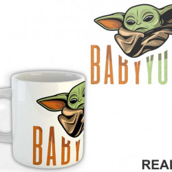 Baby Yoda Tall Text - Yoda - Mandalorian - Star Wars - Šolja Baby Yoda Tall Text - Yoda - Mandalorian - Star Wars - Šolja