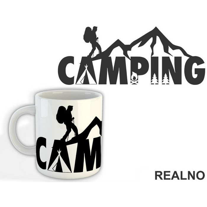 Camping Silhouette - Planinarenje - Kampovanje - Priroda - Nature - Šolja