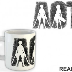 Logo - Attack on Titan - AOT - Šolja