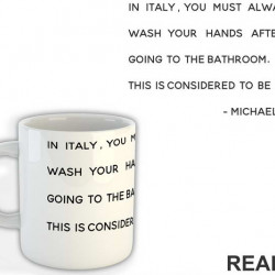 In Italy, You Must Always Wash Your Hands After Going To The Bathroom - The Office - Šolja