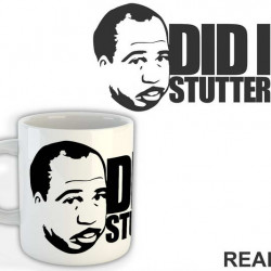Head Outline - Did I Stutter - The Office - Šolja