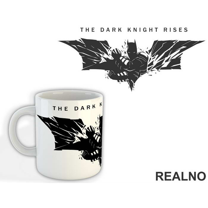 The Dark Knight Rises From The Logo - Batman - Šolja