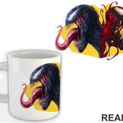 Yellow Background - Carnage - Venom - Šolja