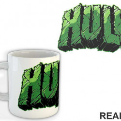 Green Text Logo - Hulk - Avengers - Šolja