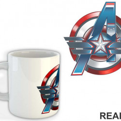 Shield And Logo - Captain America - Avengers - Šolja Shield And Logo - Captain America - Avengers - Šolja