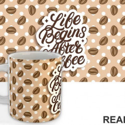 Life Begins After Coffee - Kafa - Šolja