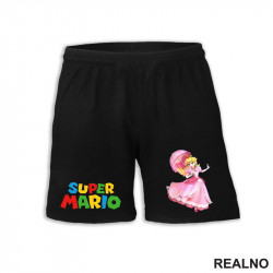 Princeza Breskvica - Princess Peach - Rozi Kišobran - Super Mario - Šorc