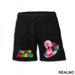 Kirbi vozi karting - Kirby - Super Mario - Šorc