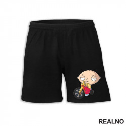 Stewie Rides A Bike - Family Guy - Šorc