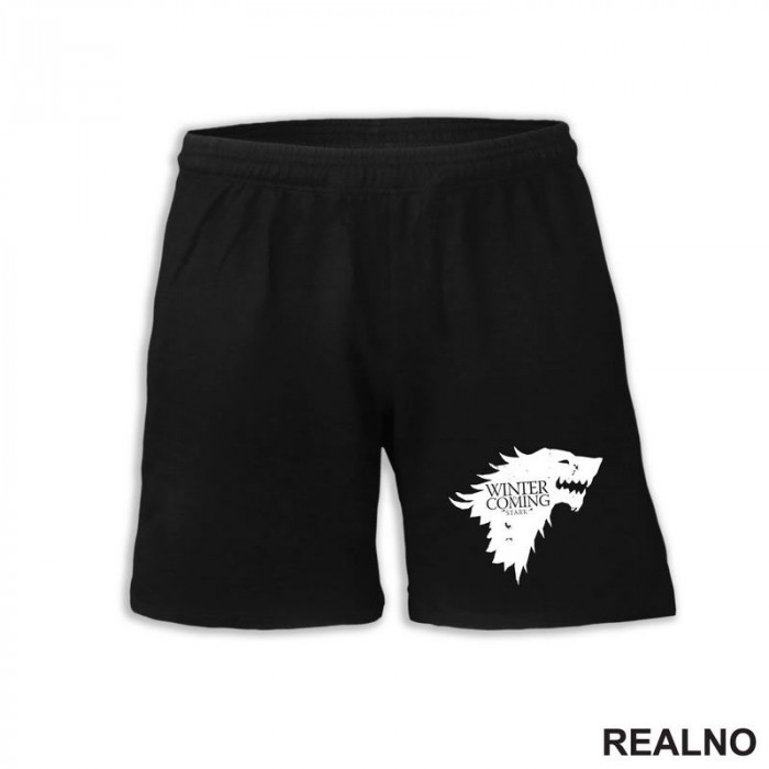 Winter Is Coming Black Dire Wolf Sigil - House Stark - Game Of Thrones - GOT - Šorc