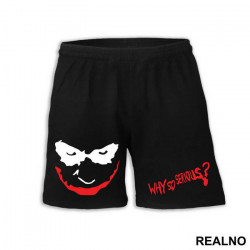 Why So Serious? Red And White - Joker - Šorc Why So Serious? Red And White - Joker - Šorc