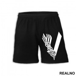 Logo - White - Vikings - Šorc