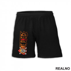 Brown Logo - One Piece - Šorc