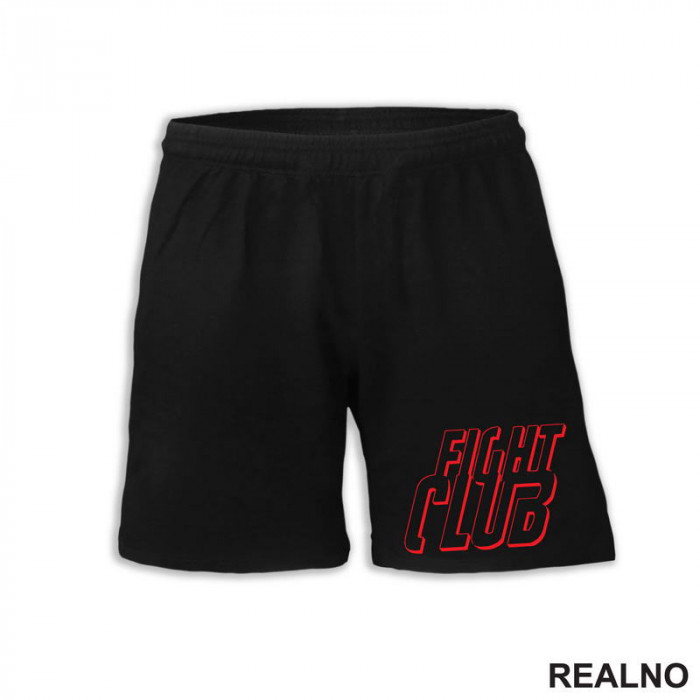 Red Logo - Outline - Fight Club - Šorc