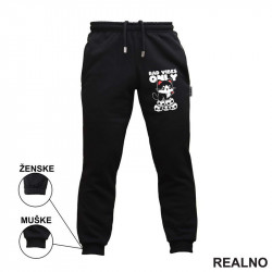 Bad Vibes Only - Cat - Dark Humor - Trenerka - Donji deo