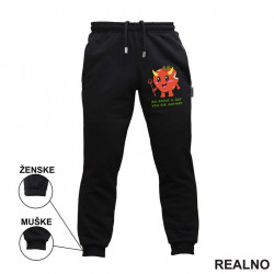 An Apple A Day You Die Anyway - Apple Devil - Dark Humor - Trenerka - Donji deo