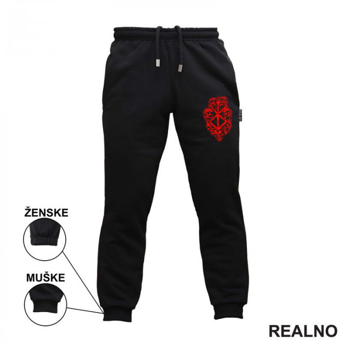 Red Logo And Skulls - Berserk - Trenerka - Donji deo Red Logo And Skulls - Berserk - Trenerka - Donji deo