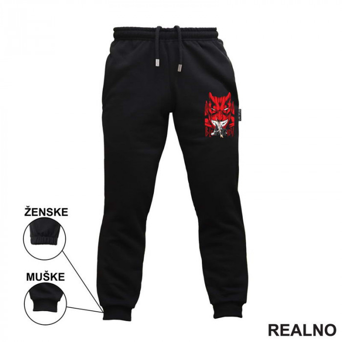 Kenpachi Zaraki - Red - Bleach - Trenerka - Donji deo Kenpachi Zaraki - Red - Bleach - Trenerka - Donji deo