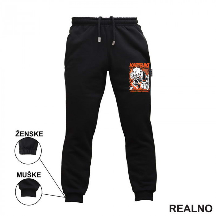 Bakugo Orange - My Hero Academia - Trenerka - Donji deo Bakugo Orange - My Hero Academia - Trenerka - Donji deo