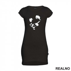 Panda With Glasses - Art - Kratka Haljina - Tunika