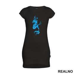 Mermaid Silhouette Bubbles - Sirene - Kratka Haljina - Tunika