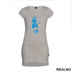 Mermaid Silhouette Bubbles - Sirene - Kratka Haljina - Tunika
