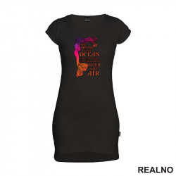 She Dreams Of The Ocean Late At Night And Longs For The Wild Salt Air - Sirene - Mermaid - Kratka Haljina - Tunika