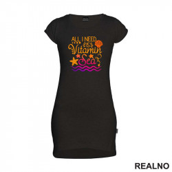 All I Need Is Vitamin Sea - Sirene - Mermaid - Kratka Haljina - Tunika