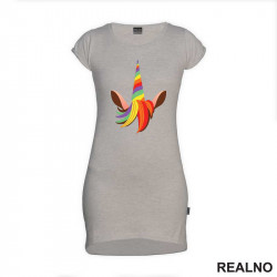 Colorful Horn And Hair - Unicorn - Jednorog - Kratka Haljina - Tunika