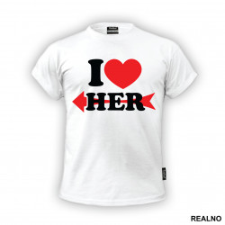 OUTLET - Bela muška majica veličine XS - Love OUTLET - Bela muška majica veličine XS - Love