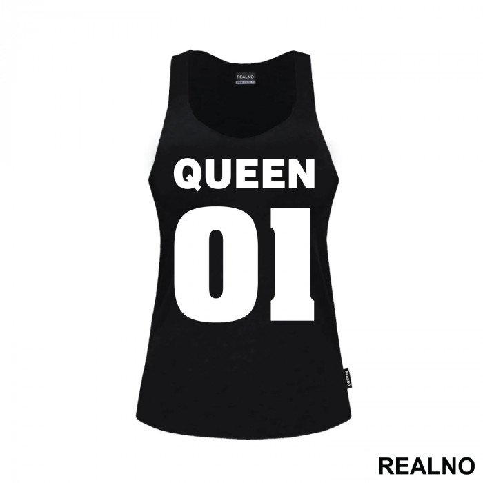 OUTLET - Crna bez rukava ženska majica veličine XS - Queen