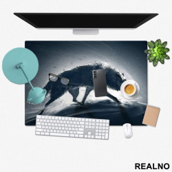 Snowy Wolf - Vuk - Životinje - Podmetač za sto