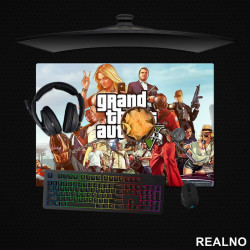 Caracters And Logo - Sky - GTA 5 - Podmetač za sto