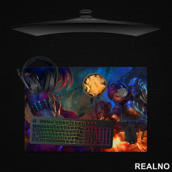 Vi And Jinx - League of Legends - LOL - Arcane - Podmetač za sto