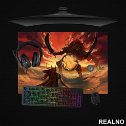 Starscourge Radahn And Malenia - Elden Ring - Podmetač za sto Starscourge Radahn And Malenia - Elden Ring - Podmetač za sto