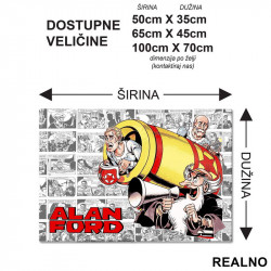 Top - Alan Ford - Podmetač za sto Top - Alan Ford - Podmetač za sto