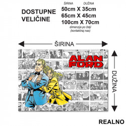 Besan Zagrljaj - Alan Ford - Podmetač za sto Besan Zagrljaj - Alan Ford - Podmetač za sto