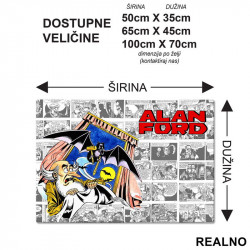 Broj Jedan i Vampir - Alan Ford - Podmetač za sto Broj Jedan i Vampir - Alan Ford - Podmetač za sto