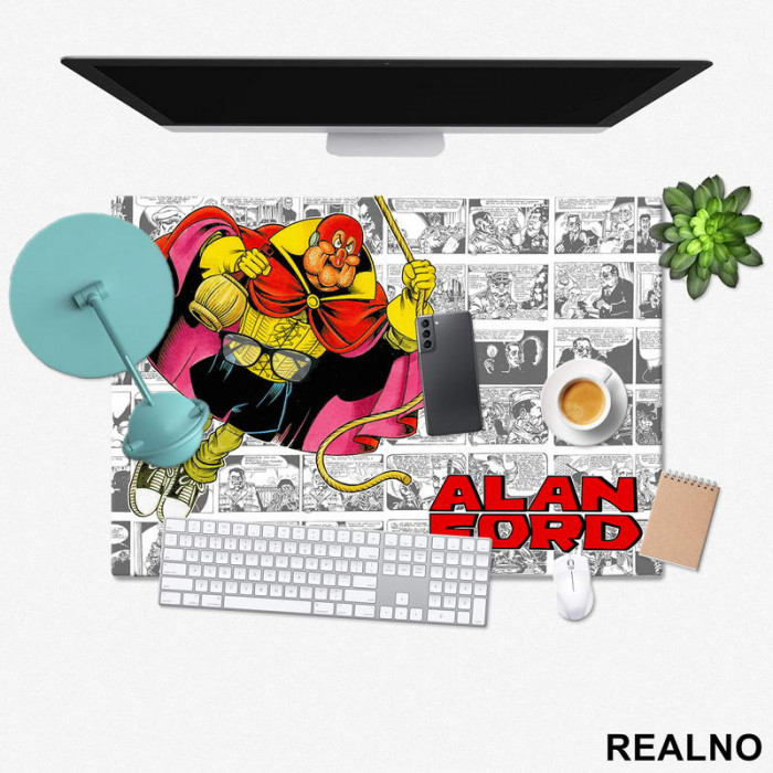 Superhik - Logo - Alan Ford - Podmetač za sto