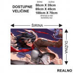 Mikasa Ackerman And Wings of Freedom - Attack on Titan - AOT - Podmetač za sto