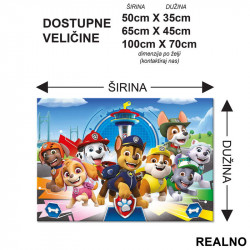 Grupica - Patrolne Šape - Podmetač za sto