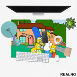 Svi zajedno - Family - The Simpsons - Simpsonovi - Podmetač za sto