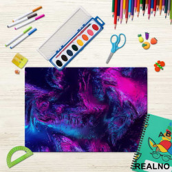 Purple And Blue - Art - Podmetač za sto